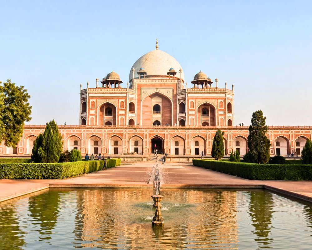 Sandstone pavilion inside Agra Fort